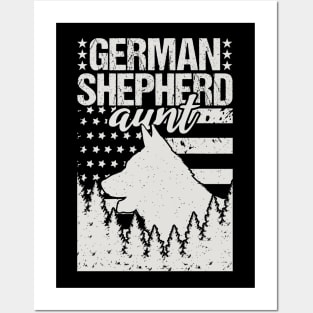 German Shepherd Aunt Birthday Gift Posters and Art